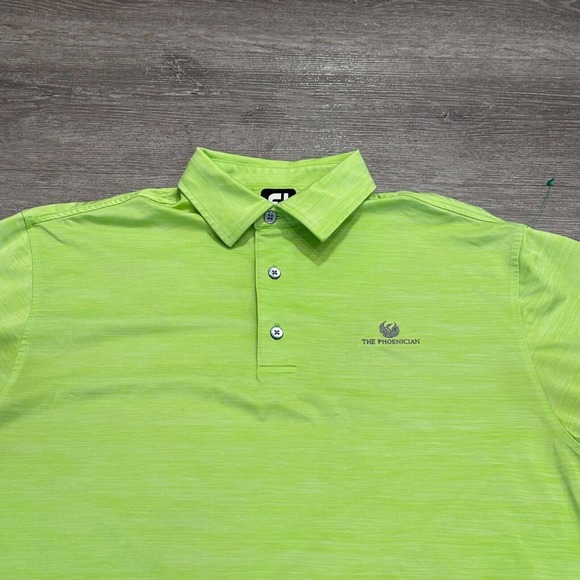 FootJoy Polo Shirt Large Green Outdoor‎ Performance Golf Adult Golfer Preppy - Picture 2 of 10